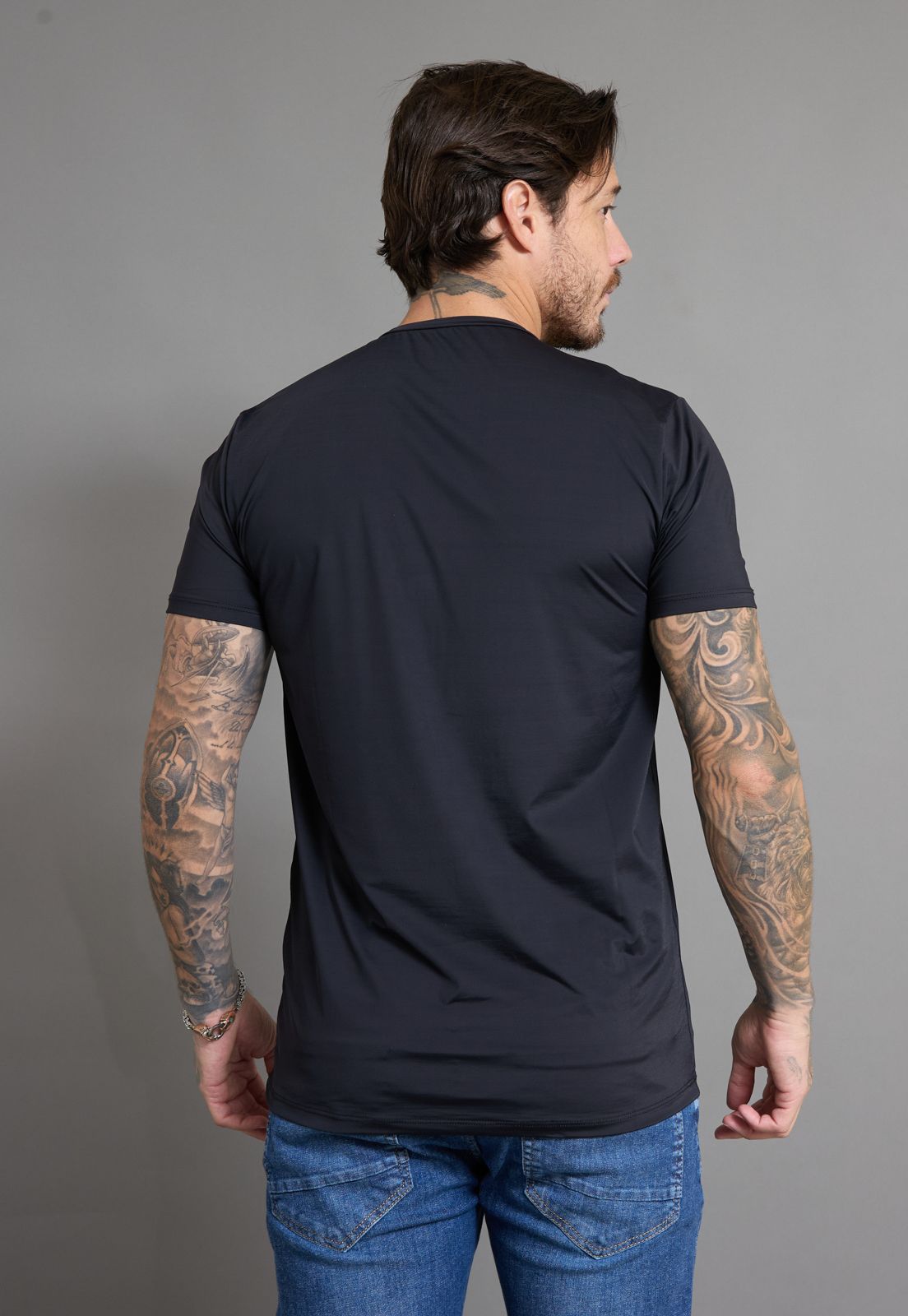 Camiseta Poliamida Básica Masculina Lisa
