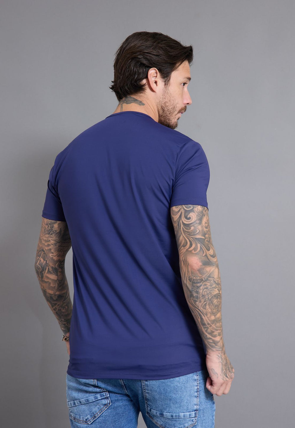 Camiseta Poliamida Básica Masculina Lisa