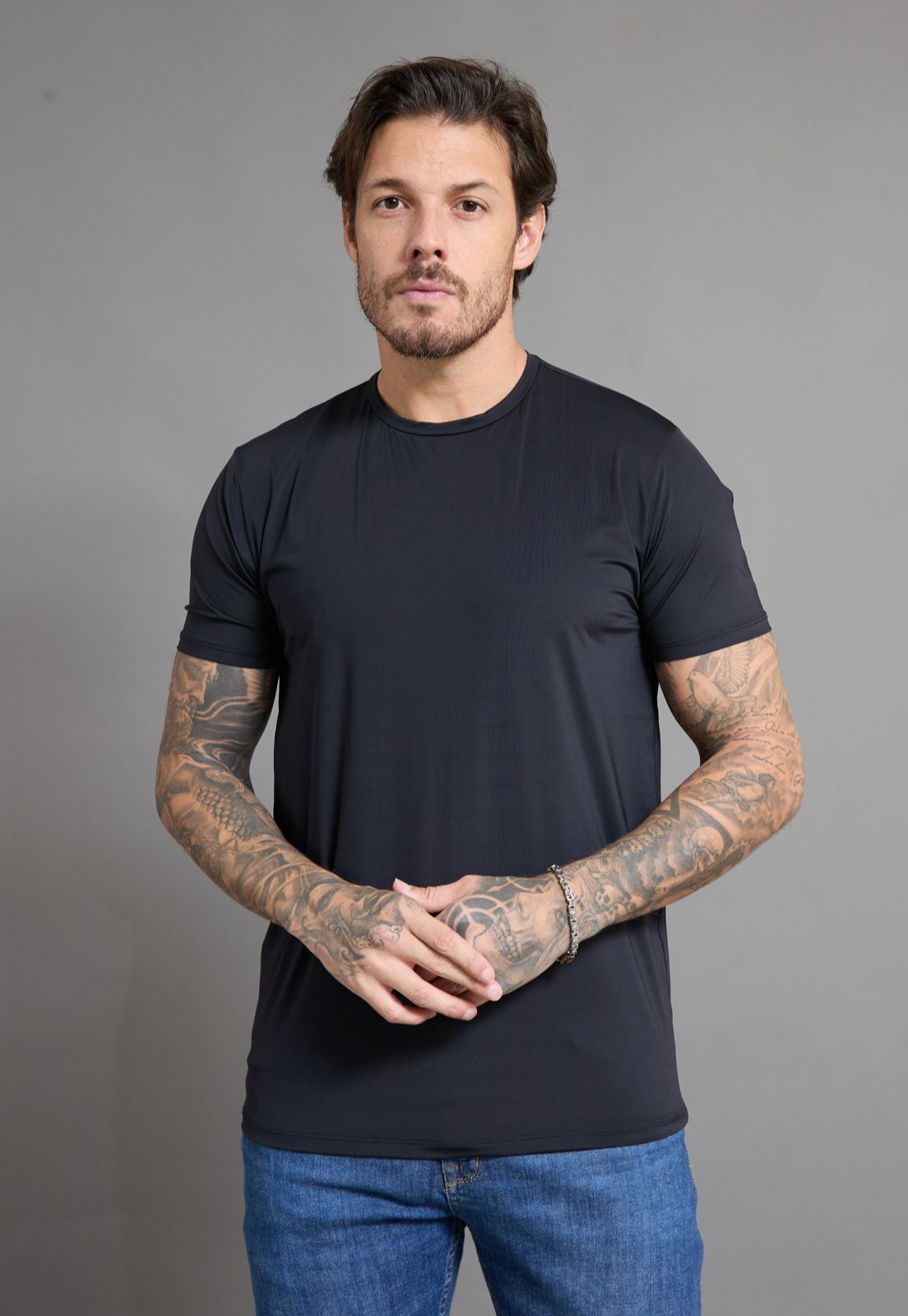 Camiseta Poliamida Básica Masculina Lisa